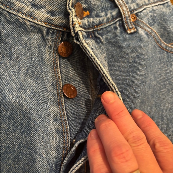 Vintage Falls Creek Women's Blue Jean Shorts size 14 jorts denim basic - Picture 7 of 9